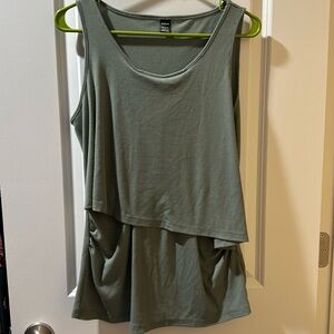 Nursing Tank Olive Green Large